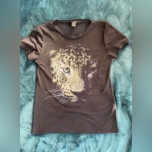 Revamped Brown Leopard Face Tee